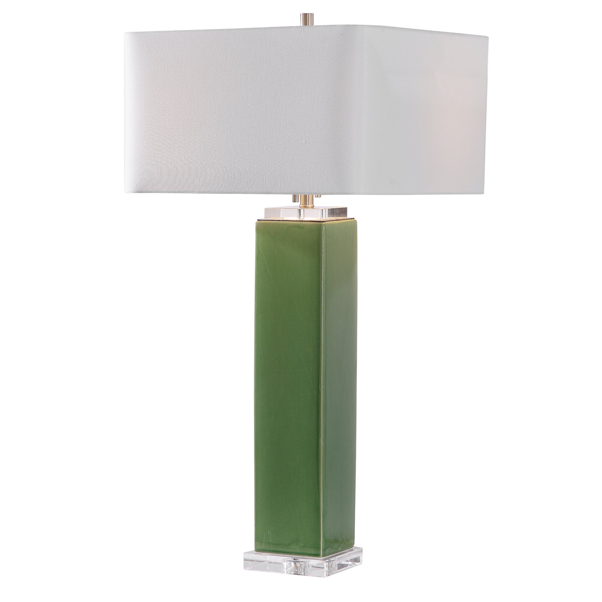Aneeza Tropical Green Table Lamp, by Uttermost, 15" width x 32" height x 15" depth View 1