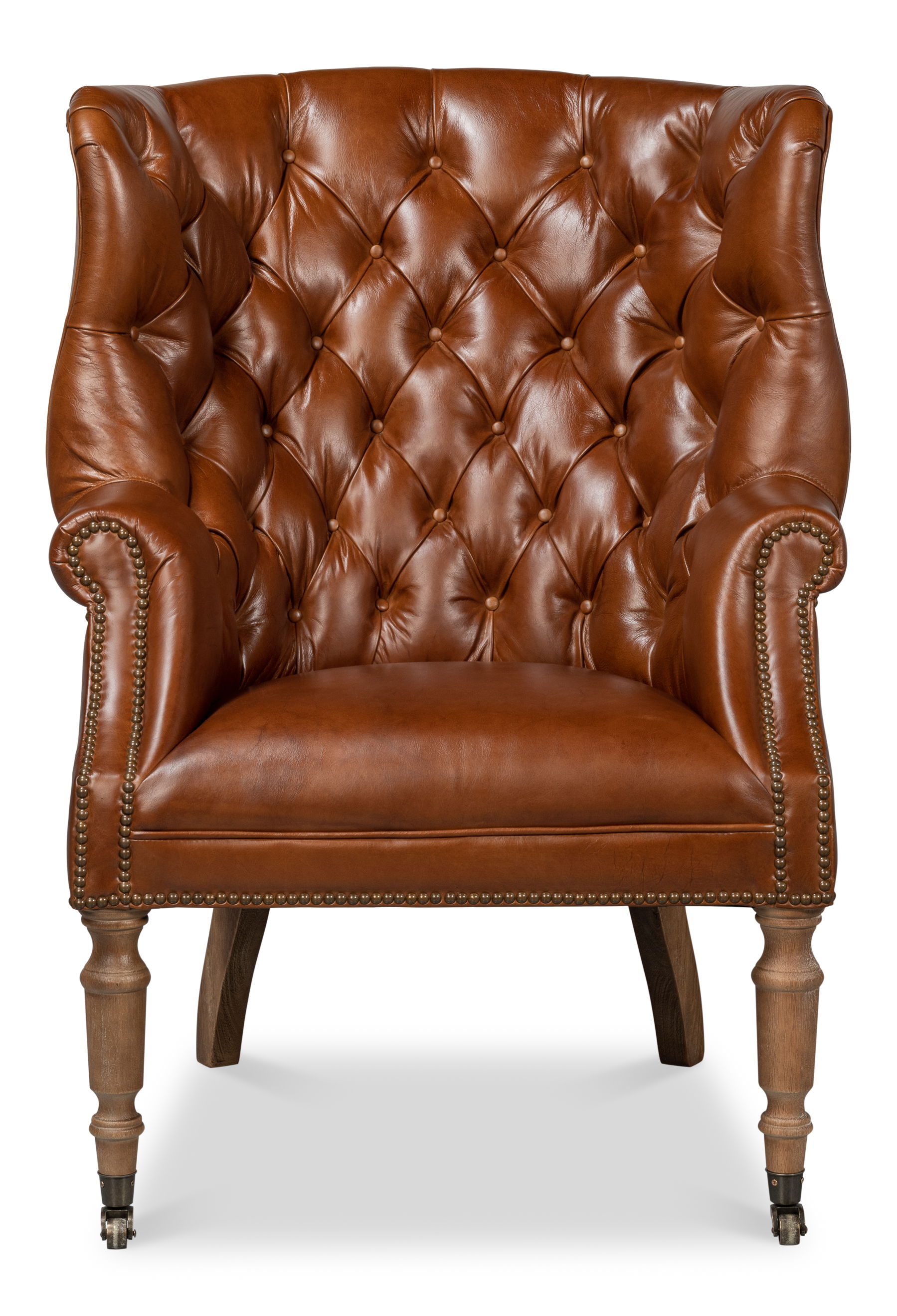 Welsh Leather Chair  Vintage Havana large image 