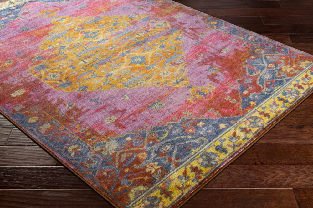 Silk Road Machine Woven Rug, by Surya, 1'3.75" length x 1'3.75" width