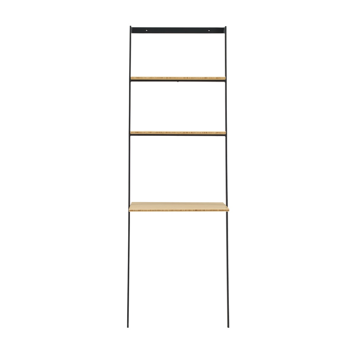 Santa Cruz Leaning Desk, Wheat, Shelving & Bookcase by Greenington, 25.2" length x 19" width x 76" height View 2