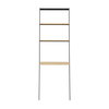 Santa Cruz Leaning Desk, Wheat, Shelving & Bookcase by Greenington, 25.2" length x 19" width x 76" height thumbnail 2