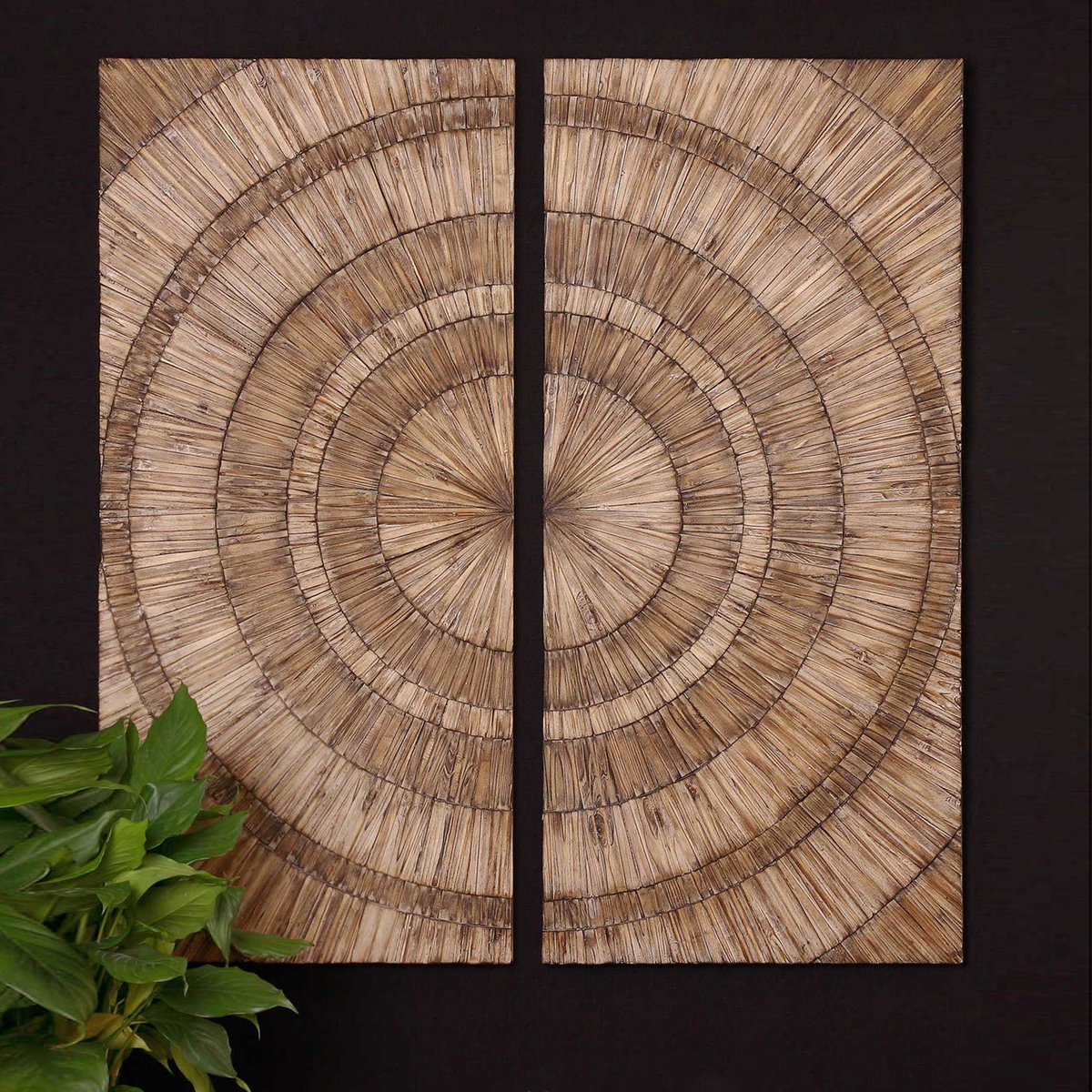 Lanciano Wood Wall Art, Sculptural Wall Art by Uttermost, 24" width x 52" height x 2" depth View 2