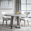 Gidran Gray Dining Table, Furniture by Uttermost, 52" width x 29.9" height x 52" depth thumbnail 4