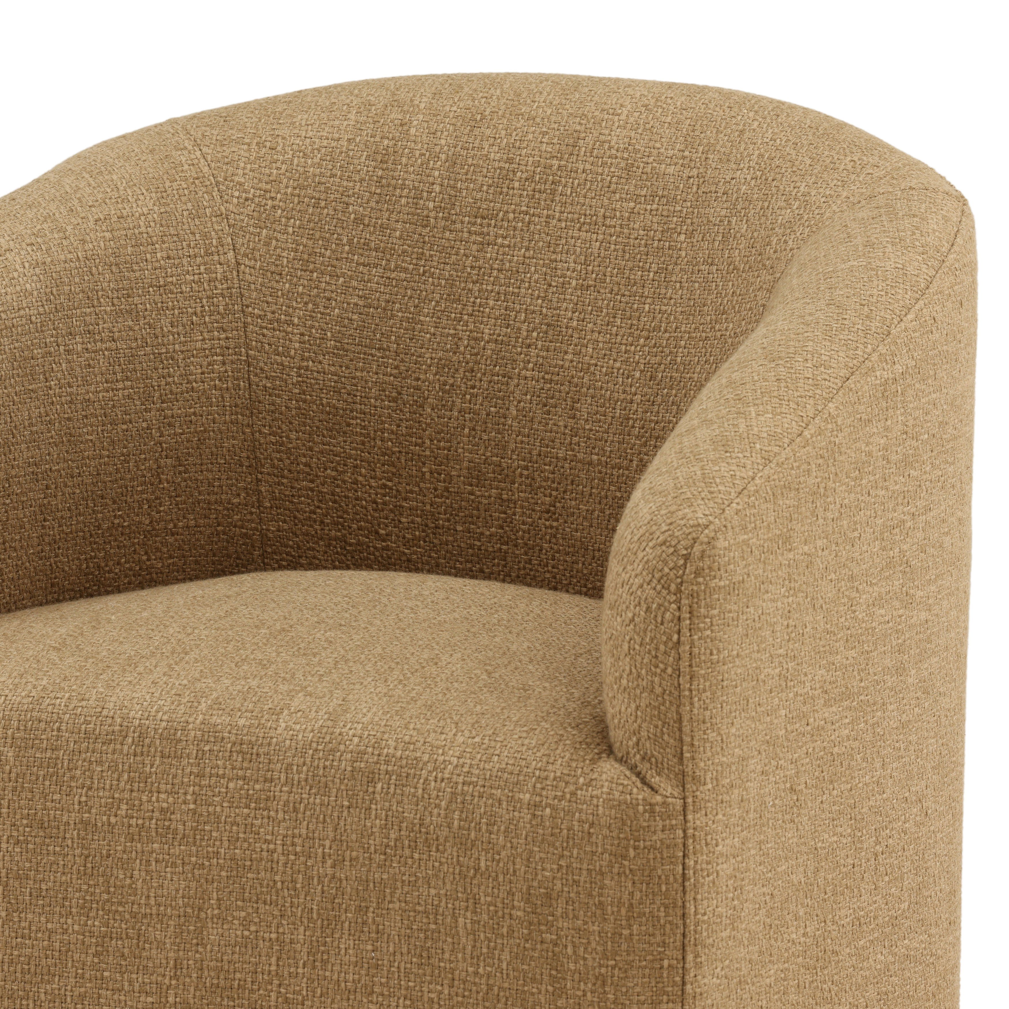 Breana Dining Chair Camel, by Dovetail, 25.5" width x 30.5" height x 26.25" depth View 6