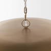 Sanne Antiqued Gold Metal with Silver Foil Wide Pendant Light, by Mercana, 30" length x 30" width x 10.5" height thumbnail 6