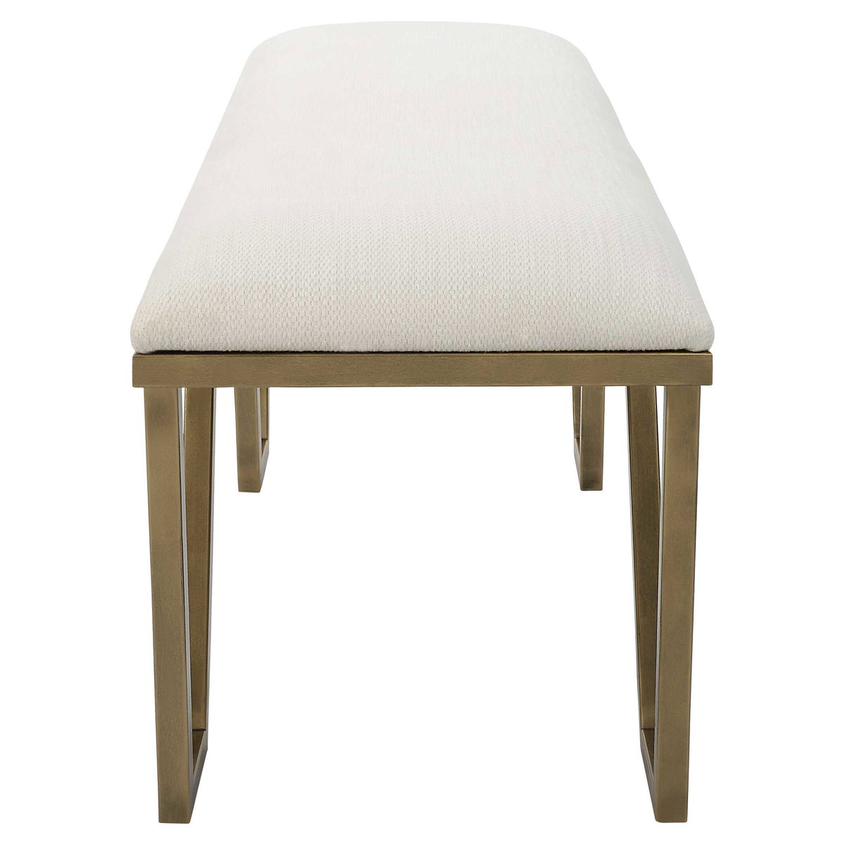 Farrah Geometric Bench, Benche by Uttermost, 53.75" width x 20.67" height x 15.75" depth View 6