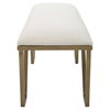 Farrah Geometric Bench, Benche by Uttermost, 53.75" width x 20.67" height x 15.75" depth thumbnail 6