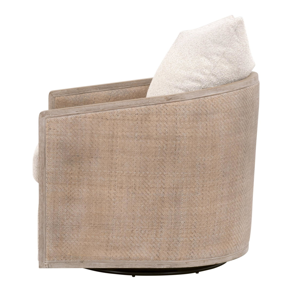 McGuire Swivel Club Chair, Accent Chair by Essentials for Living, 30" width x 35" height x 34.25" depth View 3