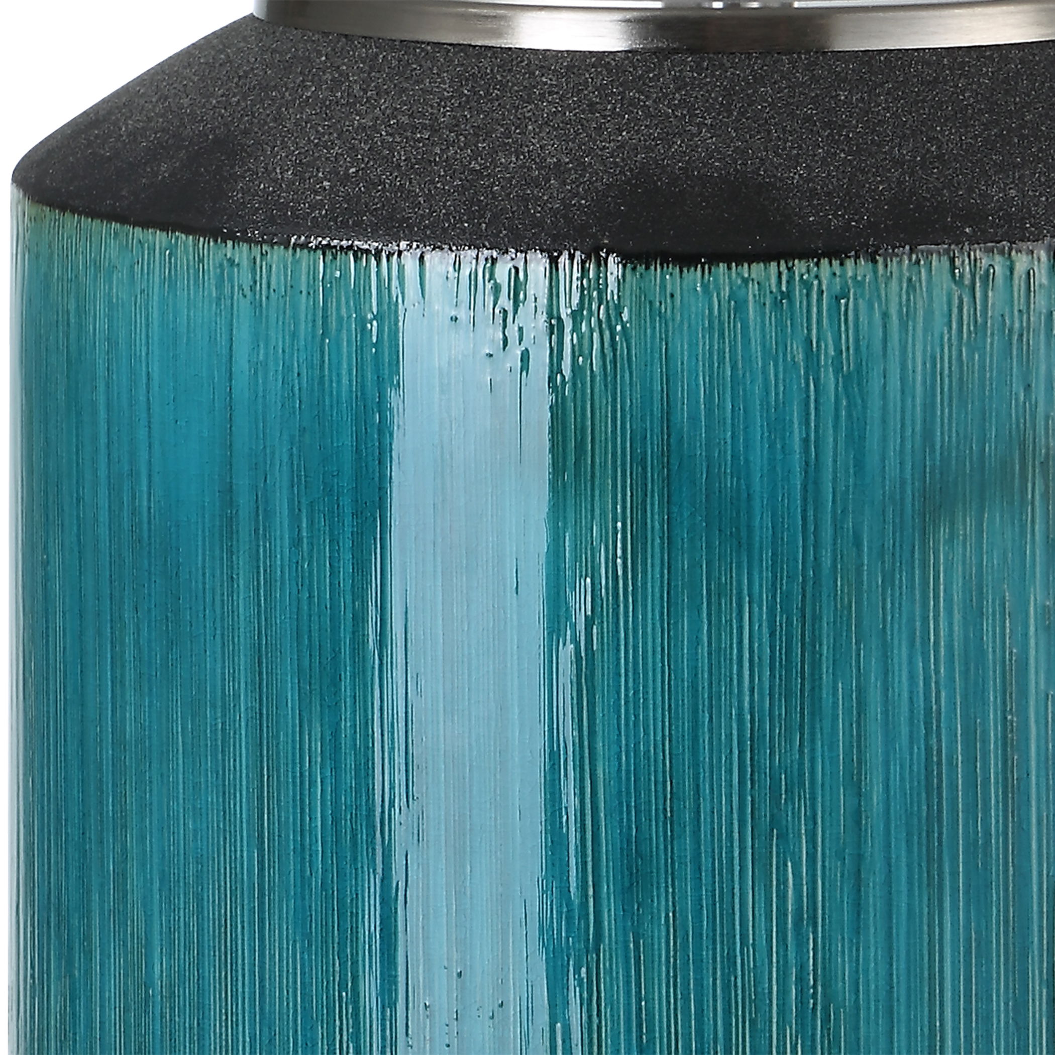 Maui Aqua Blue Table Lamp large image 