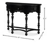 Abraham Half Round Console, by Sarreid, 1'3" length x 3'2" width x 8" height thumbnail 13
