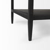 Divina Black-Brown Wood with White Marble Top and Black Metal Base 1 Drawer Side Table thumbnail 13