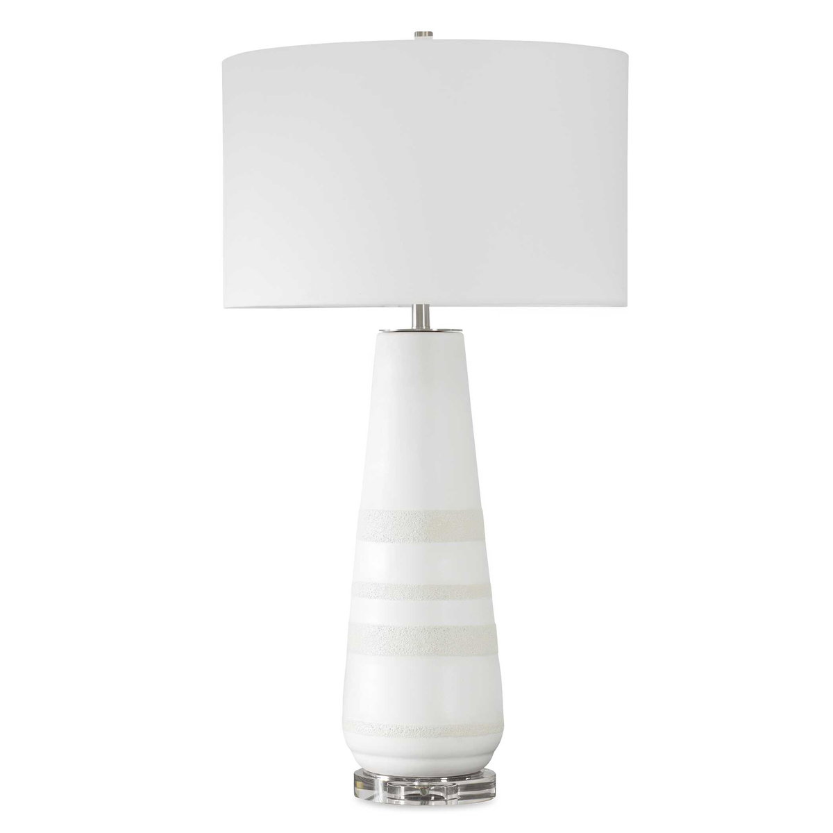 Santino Crackled Ivory Table Lamp, by Uttermost, 17" width x 32.25" height x 17" depth View 5
