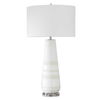 Santino Crackled Ivory Table Lamp, by Uttermost, 17" width x 32.25" height x 17" depth thumbnail 5