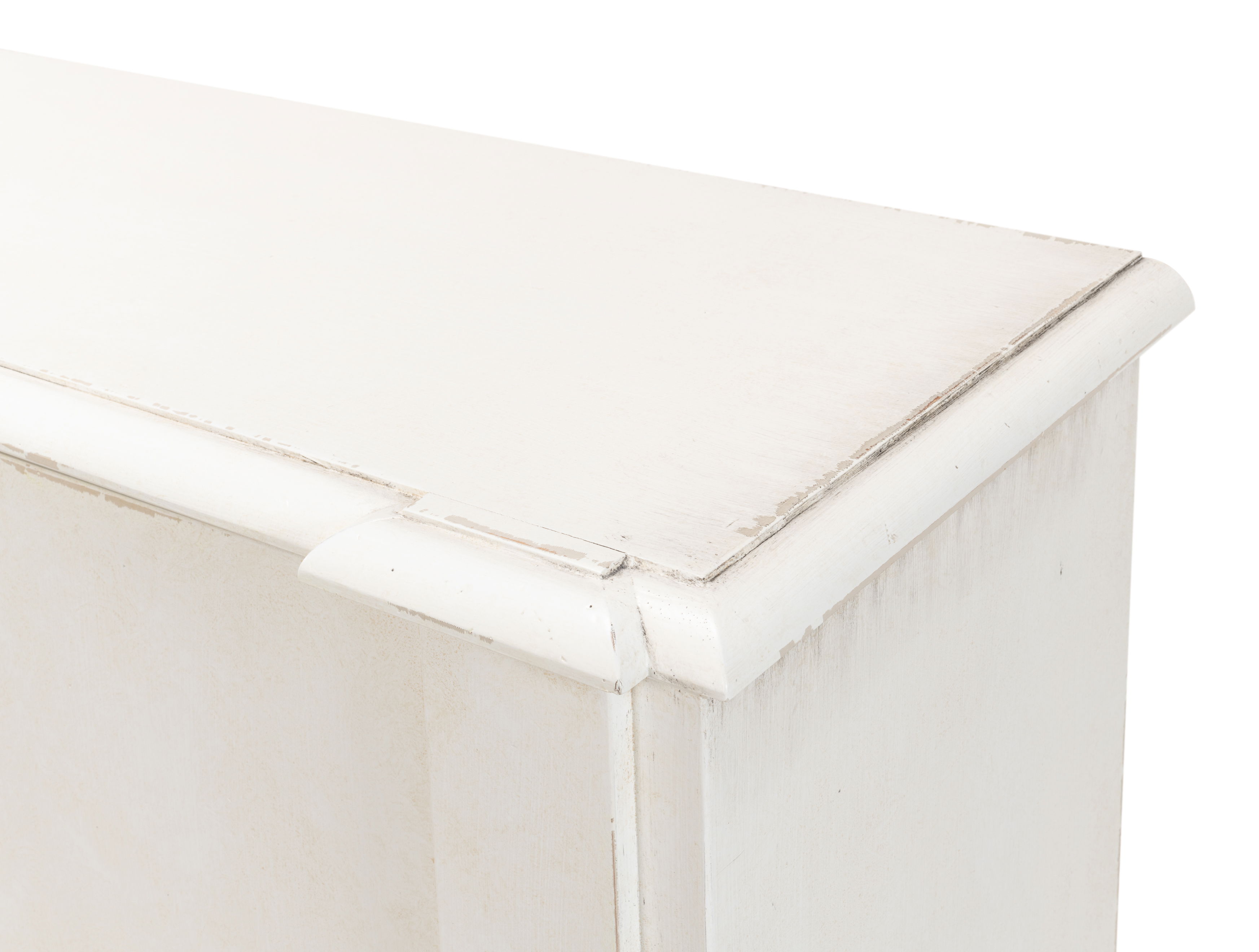 Crested Wall Cabinet White/White Finish large image 