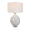 Clary Horizontally Striped Table Lamp, by Uttermost, 17" width x 26.5" height x 17" depth thumbnail 1