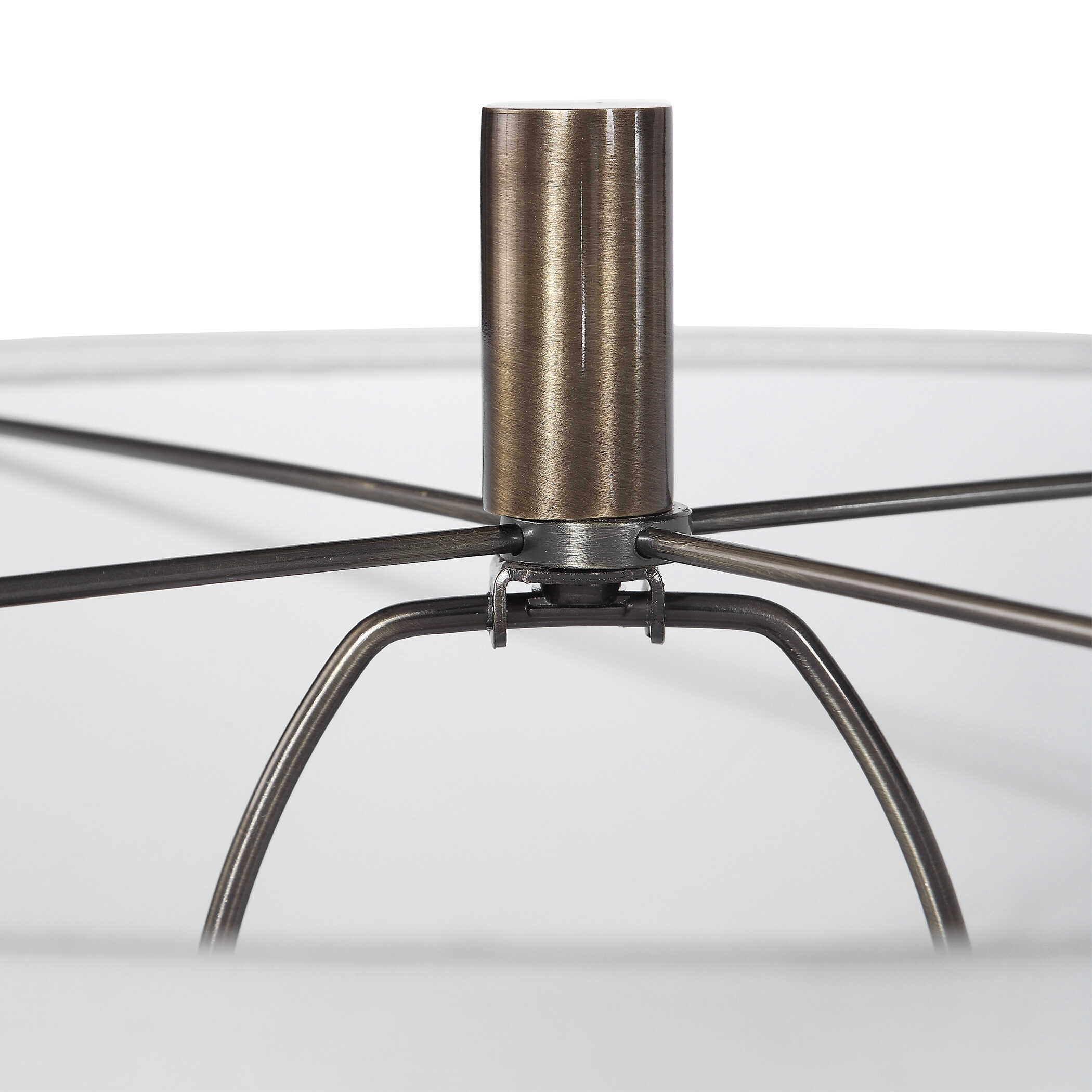 Maud Aged Black Floor Lamp, by Uttermost, 18" width x 67" height x 18" depth View 7