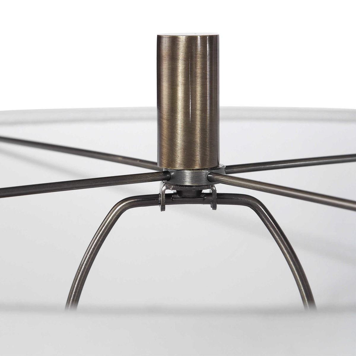 Maud Aged Black Floor Lamp, by Uttermost, 18" width x 67" height x 18" depth View 7