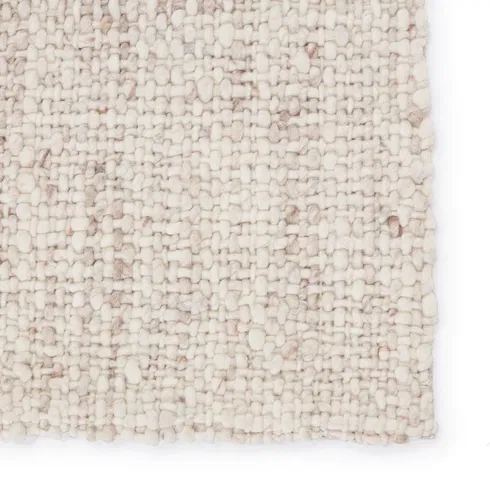 Season Handwoven Wool Cream Area Rug