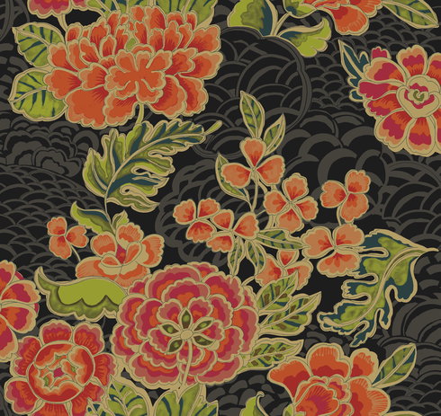 Zen Garden Pink Peel & Stick Wallpaper