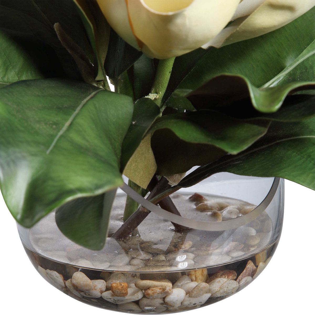 Celia Silk Magnolia Accent, Artificial Plants & Flower by Uttermost, 13" width x 11.75" height x 10.25" depth View 6