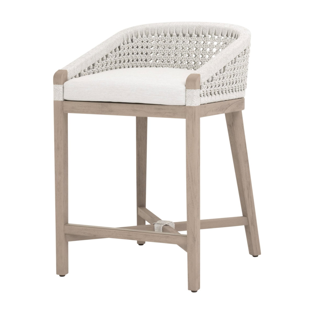 Montecito Outdoor Counter Stool, Dining Chair by Essentials for Living, 21" width x 32.25" height x 21" depth View 2