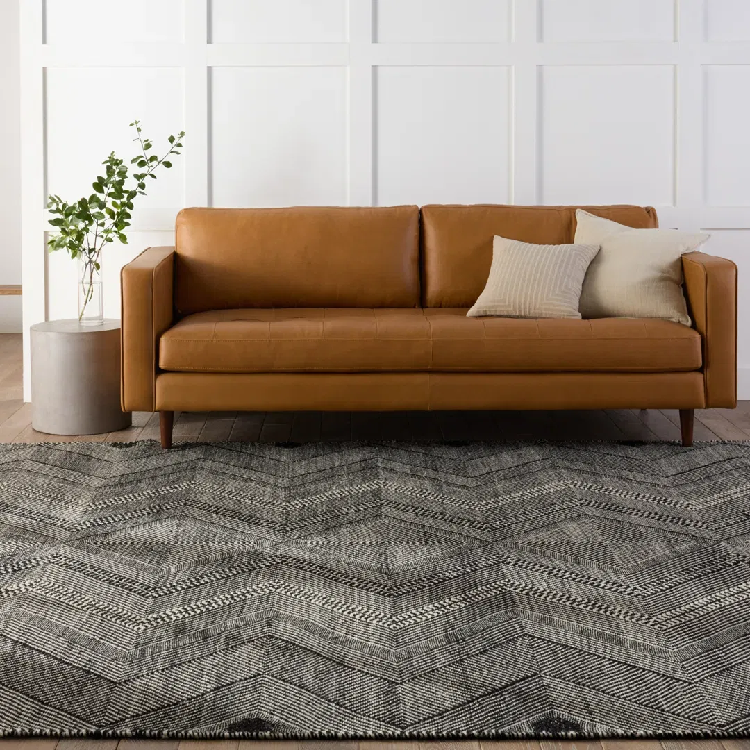 Galexia Handmade Tribal Black/ Cream Area Rug (8'X10') large image 