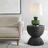 Bongo Black Rattan Side Table, Side & End Table by Uttermost, 22" width x 22" height x 22" depth thumbnail 2
