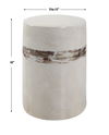 Comanche White Ceramic Garden Stool thumbnail 2