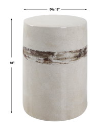 Online Designer Bathroom Comanche White Ceramic Garden Stool