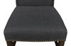 Black High Back Dining Chair, by Sarreid, 2'2" length x 1'9" width x 3'10" height thumbnail 5