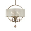 Alenya 4 Light Fabric Drum Pendant, Ceiling Light by Uttermost, 21" height x 17.75" diameter thumbnail 1