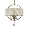 Alenya 4 Light Fabric Drum Pendant, by Uttermost, 1'9" height x 1'5.75" diameter thumbnail 1
