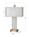 Athanas Alabaster Lamp, by Uttermost, 1'5" width x 2'5" height x 10" depth thumbnail 3