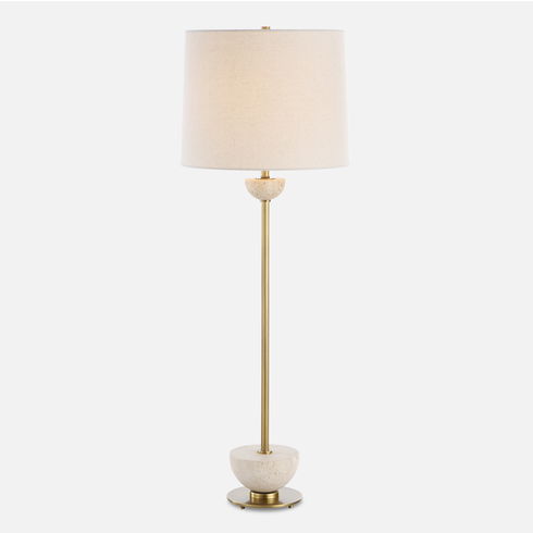 Hemisphere Brass Buffet Lamp