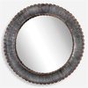 Tanaina Silver Round Mirror, by Uttermost, 3'10" width x 3'10" height x 2.25" depth thumbnail 1