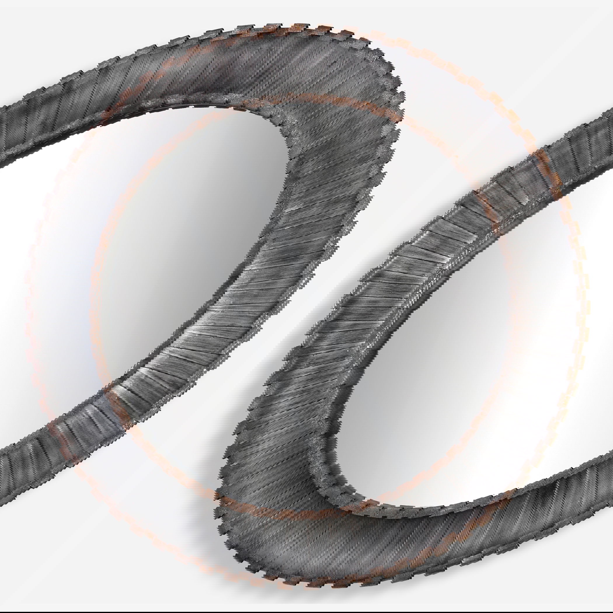 Tanaina Silver Round Mirror, by Uttermost, 46" width x 46" height x 2.25" depth View 1