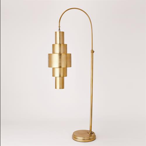 Babylon Floor LampAntique Brass, Lighting by Global Views, 92" height View 1