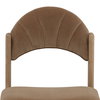 Ulani Dining Chair Light Brown, by Dovetail, 19.5" width x 34.5" height x 24.25" depth thumbnail 5