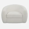 Capra  Art Deco White Swivel Chair thumbnail 0