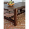 Wilson Dining Table Small Warm Brown, by Moe's Home, 98" width x 30" height x 40" depth thumbnail 7