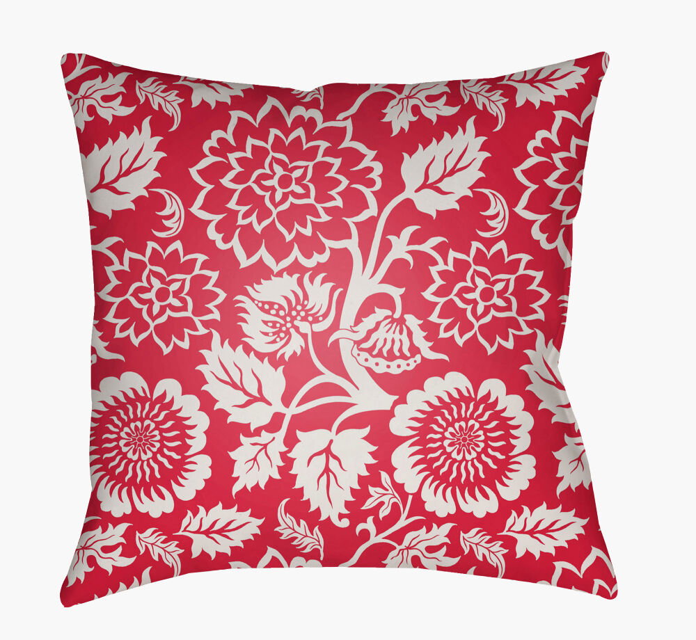 Moody Floral Accent Pillow, Decorative Pillow by Surya, 22" length x 22" width