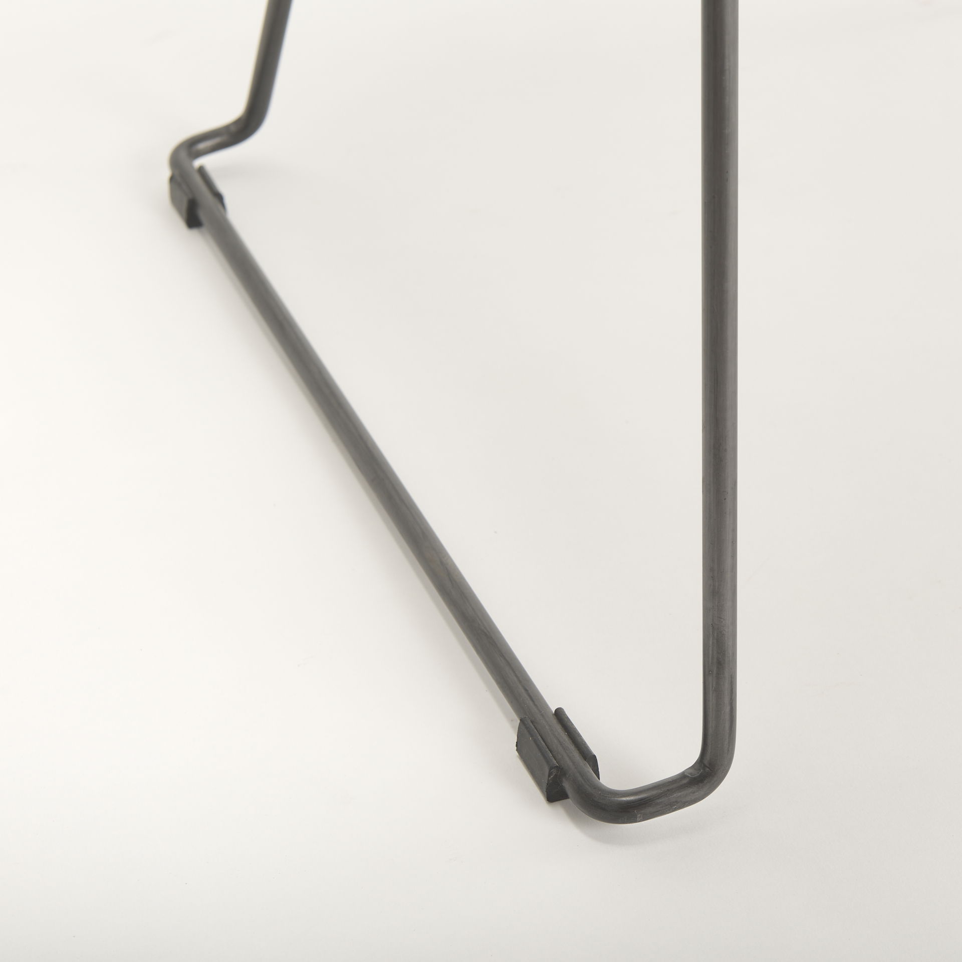 Sawyer I Dark Brown Faux-Leather Seat Black Iron Frame Dining Chair, by Mercana, 19" length x 24.25" width x 33" height View 11