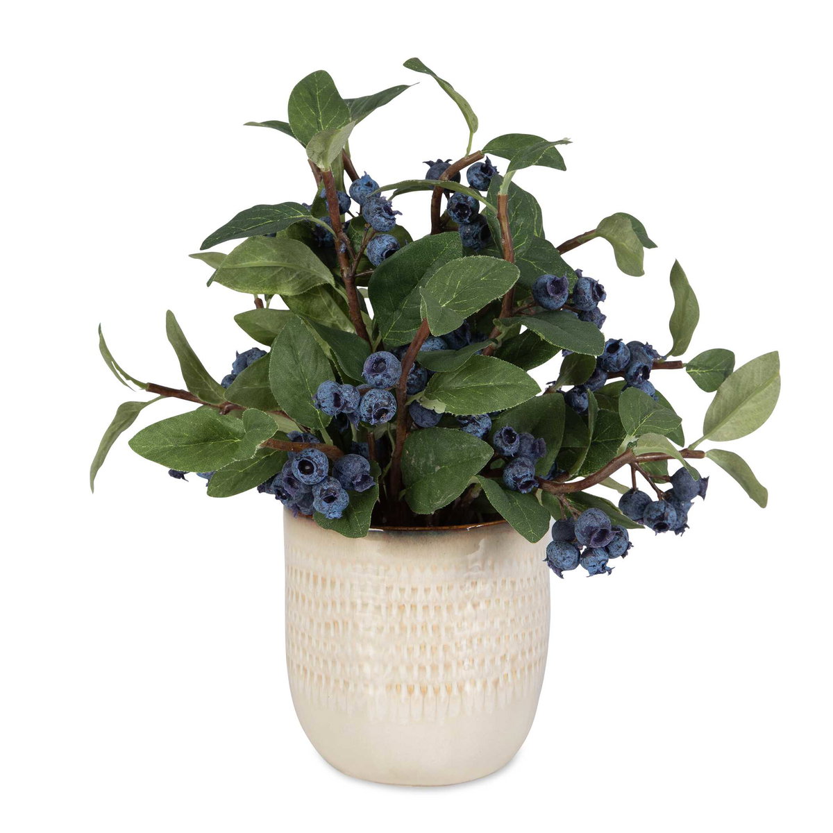 Blueberry Fields Accent, Artificial Plants & Flower by Uttermost, 10" width x 11" height x 10" depth View 1
