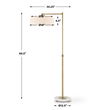 Branch Out Brass Floor Lamp, by Uttermost, 30.25" width x 66.5" height x 18" depth thumbnail 3