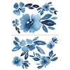 Clara Jean April Showers Flowers XL Giant Wall Decals, by York Wall, 3' length x 2'2.12" width x 6.41" depth thumbnail