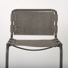 Berbick Open Back Dining Side Chair | Gray Suede with Iron, Dining Chair by Mercana, 20.5" length x 24" width x 33" height thumbnail 7