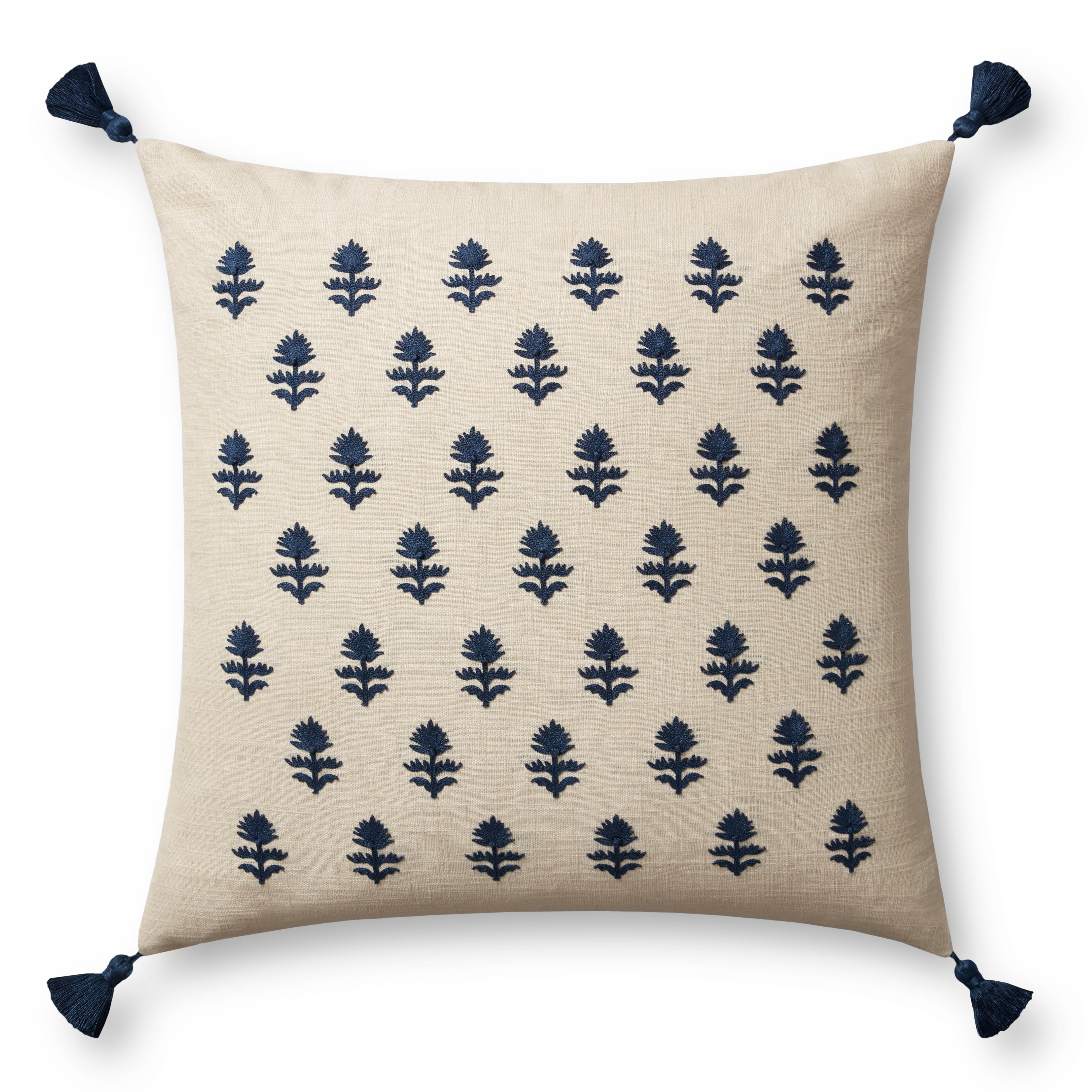 Magnolia Home by Joanna Gaines x Loloi Addison Pillow, Decorative Pillow, 22" length x 22" width