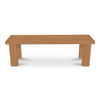 Marina Outdoor Dining Bench Natural, Benche by Moe's Home, 57.99" width x 17.99" height x 16.02" depth thumbnail 1
