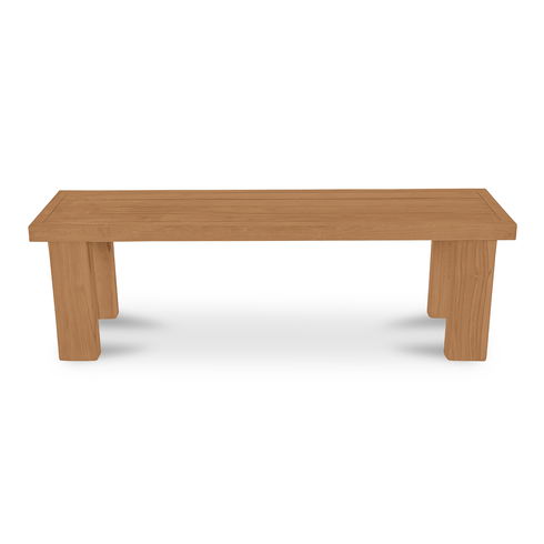 Marina Outdoor Dining Bench Natural