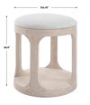 Dennen Oak Ottoman, by Uttermost, 18" width x 20.5" height x 18" depth thumbnail 3